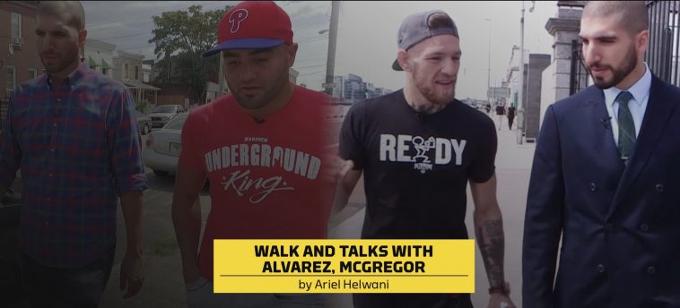 Ariel Helwani's "Walk & Talk" Interviews With Conor McGregor & Eddie Alvarez!